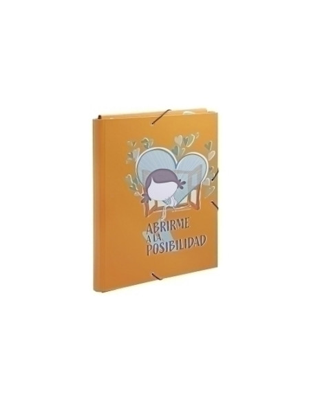 CARPETA de GOMAS y SOLAPAS PARDO MUXOTE CARTON FORRADO F ABRIRME