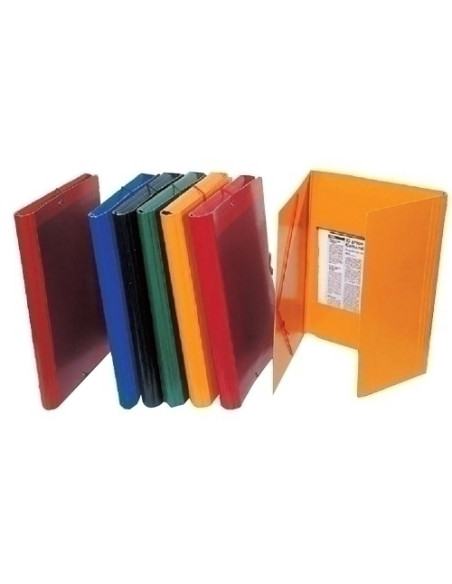 CARPETA de GOMAS y SOLAPAS SARO CARTON N10 GOFRADO BRILLO F ROJO
