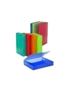 CARPETA de PROYECTOS CARCHIVO PP TRANS A4 GOMAS 25 cm NARANJA