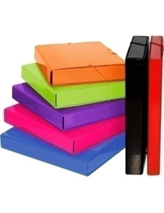 CARPETA de PROYECTOS ECOPROJECT  MULTILINE F GOMAS 5CM ROJO