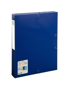 CARPETA de PROYECTOS EXACOMPTA BEE BLUE PP A4 GOMAS  4 cm AZUL MARINO