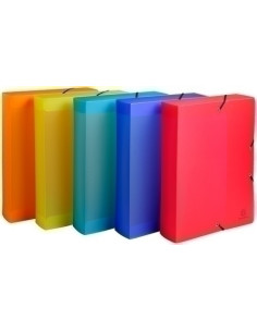 CARPETA de PROYECTOS EXACOMPTA LINICOLOR PP A4 GOMAS  6 cm SURTIDO 5 col
