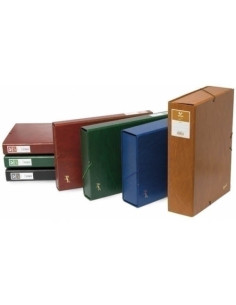 CARPETA de PROYECTOS GRAFOPLAS PROJECT CARTON FORRADO PVC F GOMAS 9 cm CUERO