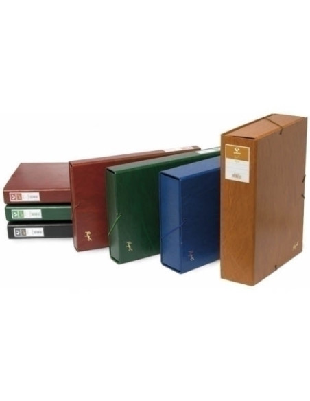 CARPETA de PROYECTOS GRAFOPLAS PROJECT CARTON FORRADO PVC F GOMAS 9 cm CUERO