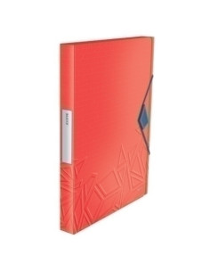 CARPETA de PROYECTOS LEITZ URBAN CHIC PP A4 GOMAS 25 cm ROJO