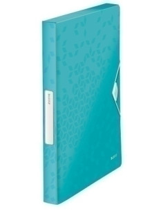 CARPETA de PROYECTOS LEITZ WOW PP A4 GOMAS 3 cm TURQUESA METALIZADO