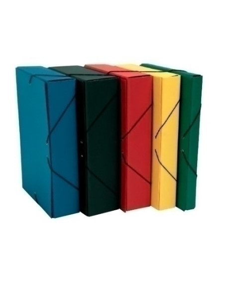 CARPETA de PROYECTOS MARIOLA CANARIAS CARTON FORRADO GELTEX ARMADA CIERRE GOMAS 12cm NEGRO