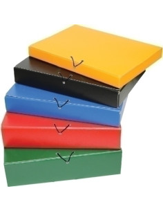 CARPETA de PROYECTOS MARIOLA SERIE MALLORCA LOMO 5cm GOMAS ROJO