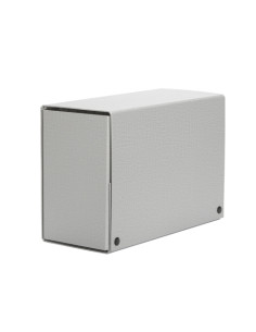 CARPETA de PROYECTOS PARDO CARTON FORRADO PVC A4 BROCHES 12 cm GRIS