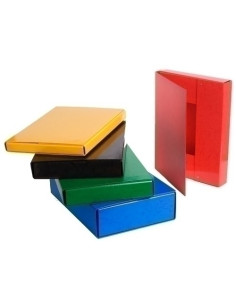 CARPETA de PROYECTOS SARO CARTON FORRADO A4 IMAN 5 cm NEGRO