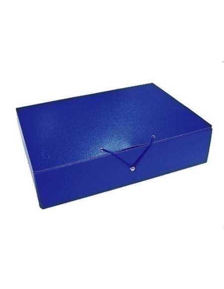 CARPETA de PROYECTOS SARO CARTON N10 F CIERRE con GANCHO 5 cm AZUL