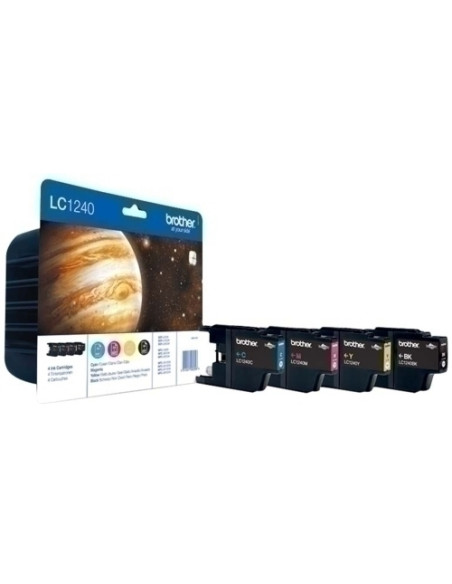 CARTIJ BROTHER LC-1240VALBP MFC-J6510DWJ6710DWJ6910DWJ5910DW PACK de 4 COLORES