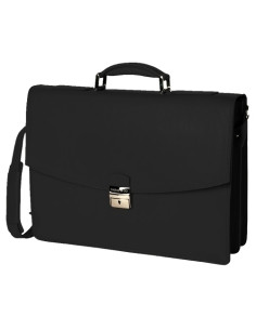 CARTERA con ASA NADAL TOP LINE piel 5 DPTOS 42x30x12cm NEGRO