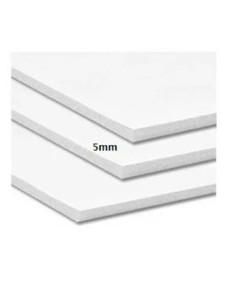 CARTON PLUMA YOSAN BLANCO ADHESIVO 5mm 140 x 100