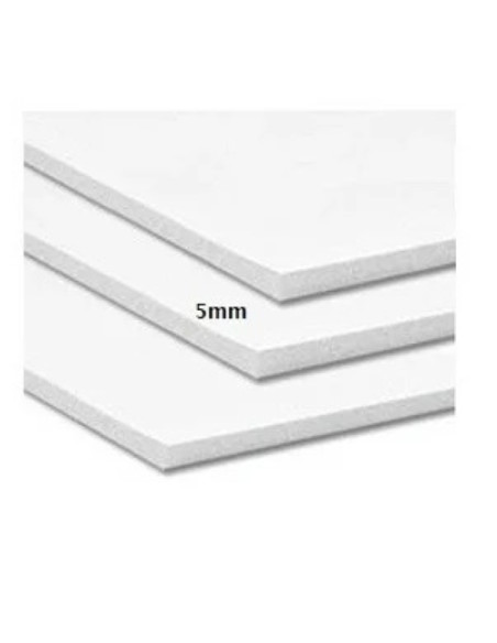 CARTON PLUMA YOSAN BLANCO ADHESIVO 5mm 70 x 100
