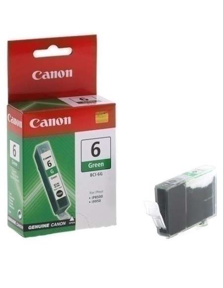 CARTUCHO INKJET CANON BCI-6G BJ-S800S820S900 i99099XX PIXMA IP4000iP5000iP6000iP8500MP750MP760MP787 VERDE 280 PÁG 9473A002