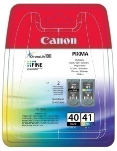 CARTUCHO INKJET CANON PG40 - CL41 MULTIPACK IP1200130016002200 0615B043AA