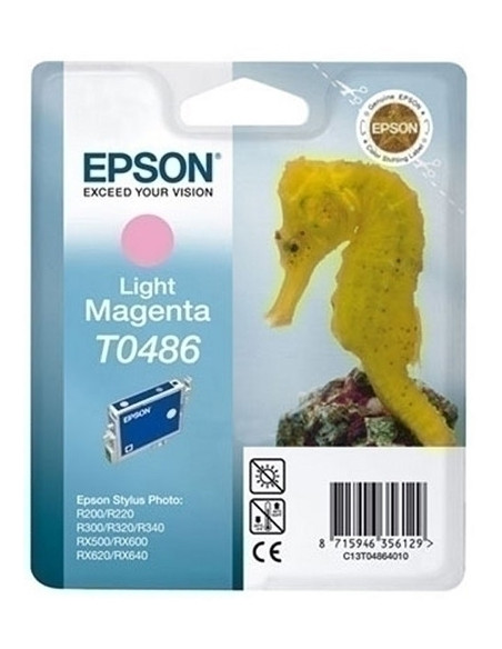 CARTUCHO INKJET EPSON T048640 STYLUS PHOTO R200220300320340 RX500600620640 MAGENTA CLARO