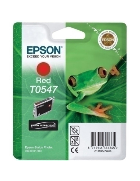 CARTUCHO INKJET EPSON T054740 STYLUS PHOTO R8001800 ROJO 400 PÁG