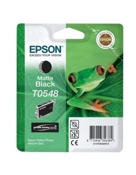 CARTUCHO INKJET EPSON T054840 STYLUS PHOTO R8001800 NEGRO 400 PÁG