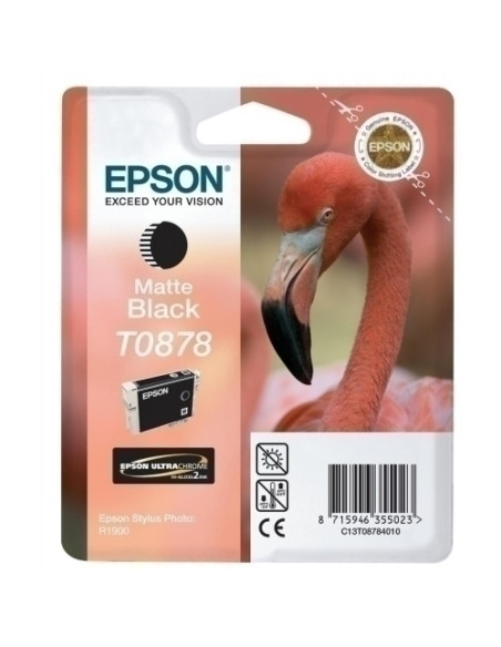 CARTUCHO INKJET EPSON T087840 STYLUS PHOTO R1900 NEGRO MATE