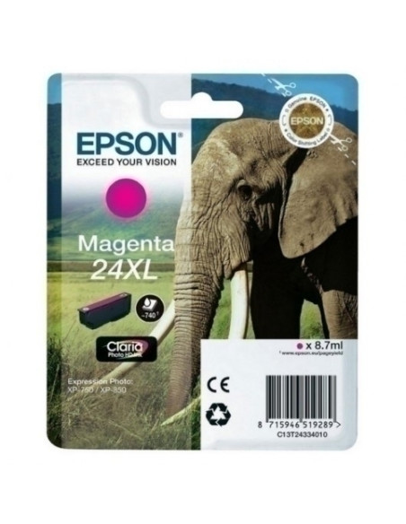 CARTUCHO INKJET EPSON T243340 N24XL EXPRESSION PHOTO XP-55750760850860950960 EXPRESSION PREMIUM XP-750850 MAGENTA 87ML