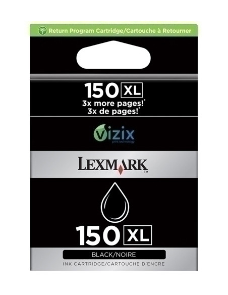 CARTUCHO INKJET LEXMARK 14N1614E N 150XL NEGRO PRO 715915 S315S415S515 750 PAGINAS