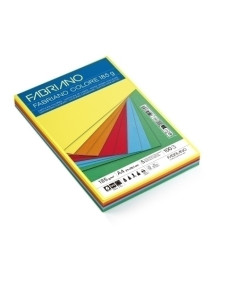 CARTULINA A4 FABRIANO COLORE 185g PAQUETE DE 100 COLORES INTENSOS