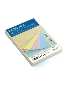 CARTULINA A4 FABRIANO COLORE 185g PAQUETE DE 100 COLORES PASTEL