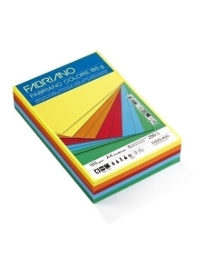 CARTULINA A4 FABRIANO COLORE 185g PAQUETE DE 250 COLORES INTENSOS