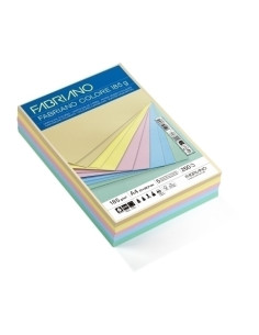 CARTULINA A4 FABRIANO COLORE 185g PAQUETE DE 250 COLORES PASTEL