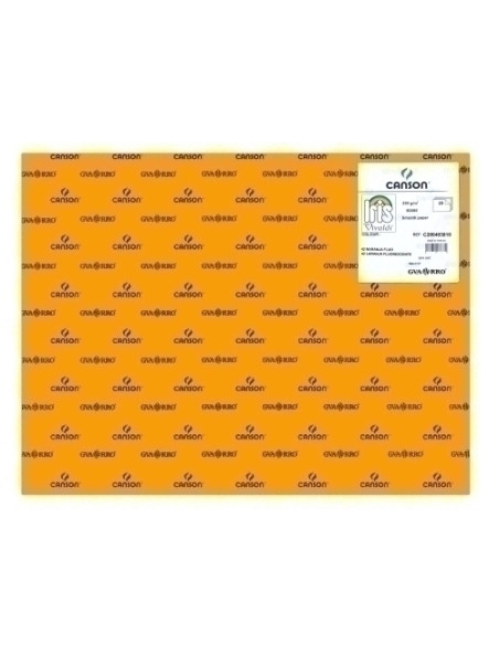 CARTULINA FLUOR 50x65 cm IRIS 250g NARANJA PAQUETE de 25