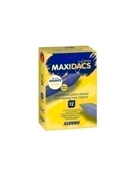 CERAS ALPINO MAXIDACS MARRON OSCURO ESTUCHE de 12