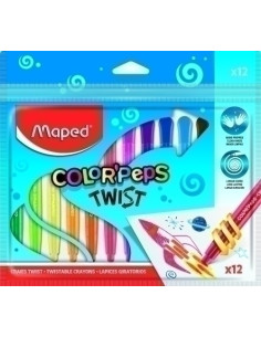 CERAS MAPED TWIST COLOR PEPS ESTUCHE DE 12
