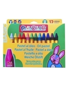 CERAS PASTEL INSTANT PLAYCOLOR TRI AL OLEO CAJA de 12