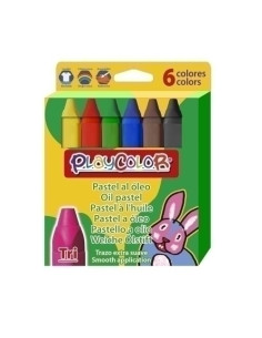 CERAS PASTEL INSTANT PLAYCOLOR TRI AL OLEO CAJA de 6
