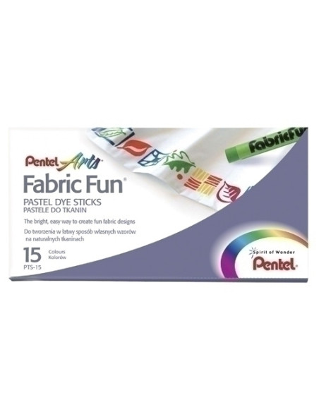 CERAS PENTEL TEXTIL PASTEL CAJA de 15