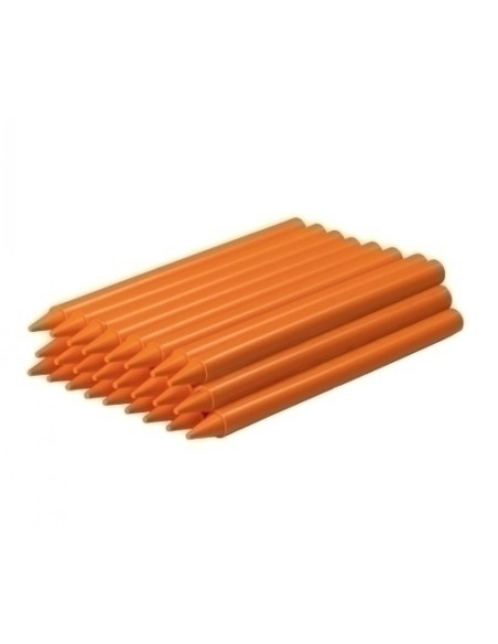 CERAS PLASTICOLOR CAJA DE 25 NARANJA