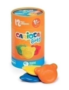 CERAS de COLORES CARIOCA BABY TEDDY CAJA de 12