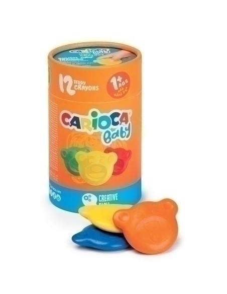 CERAS de COLORES CARIOCA BABY TEDDY CAJA de 12