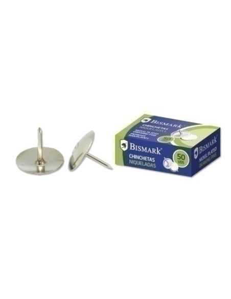 CHINCHETA BISMARK NIQUELADA CAJA de 50