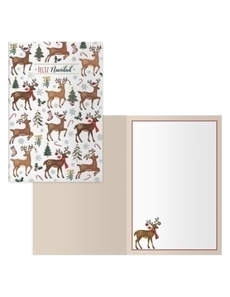 CHRISTMAS DOHE 115x170 CIERVOS