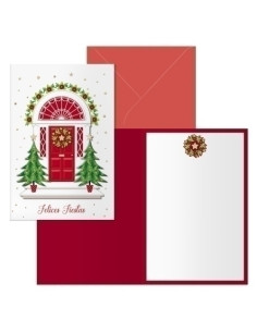 CHRISTMAS DOHE 115x170 RED DOOR