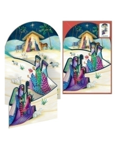 CHRISTMAS DOHE ESCENAS DESPLEGABLES 115x170 ESTRELLA DE ORIENTE