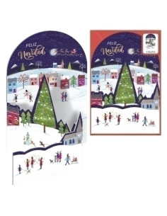 CHRISTMAS DOHE ESCENAS DESPLEGABLES 115x170 MAÑANA DE NAVIDAD