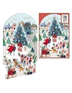 CHRISTMAS DOHE ESCENAS DESPLEGABLES 115x170 PATINANDO