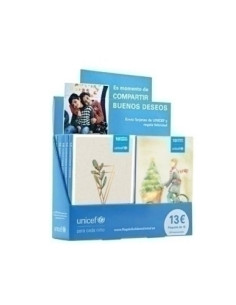 CHRISTMAS UNICEF 175x120 SURTIDO EXPOSITOR DE 100 10 estuches de 10 christmas