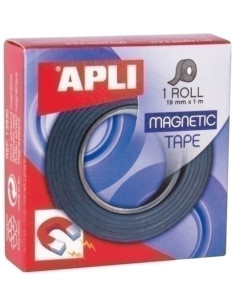 CINTA ADHESIVA APLI MAGNETICA rollo 1m x 19mm