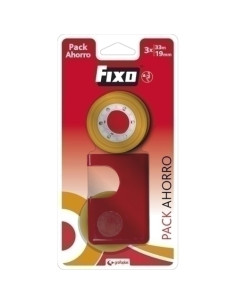 CINTA ADHESIVA FIXO CARAMEL JUNIOR rollo 33x19 BLISTER