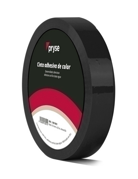 CINTA ADHESIVA PRYSE OPP 19x63 NEGRO